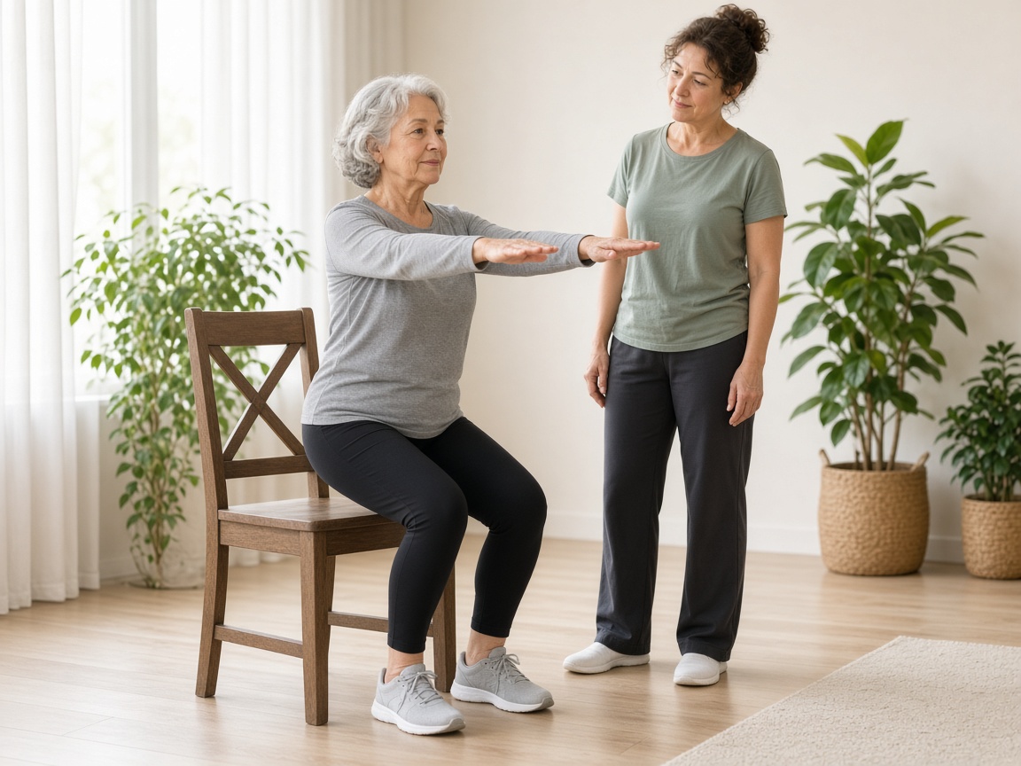 Gentle Chair Pose (Utkatasana): A Slow Sit-to-Stand Practice