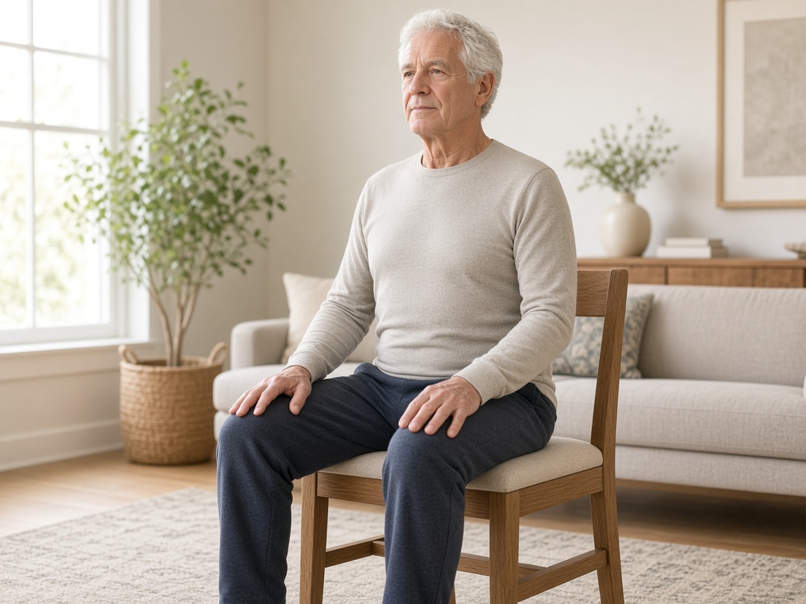 Seated Cat-Cow: Gentle Spine Movement from a Chair
