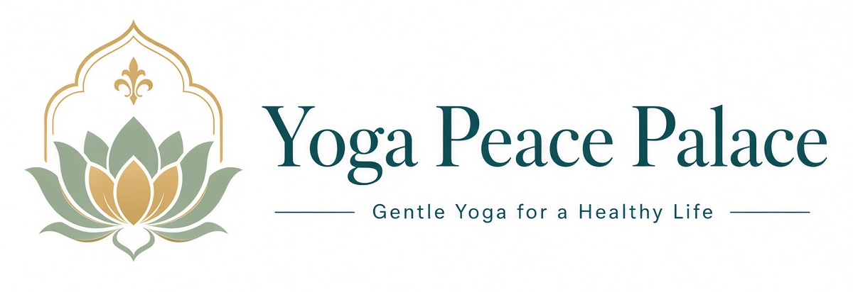 Yoga Peace Palace logo with lotus flower
